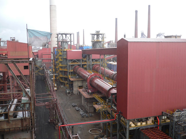 MITTAL reduced ironproject inSouth Africa, belt conveyor and motorized pulley